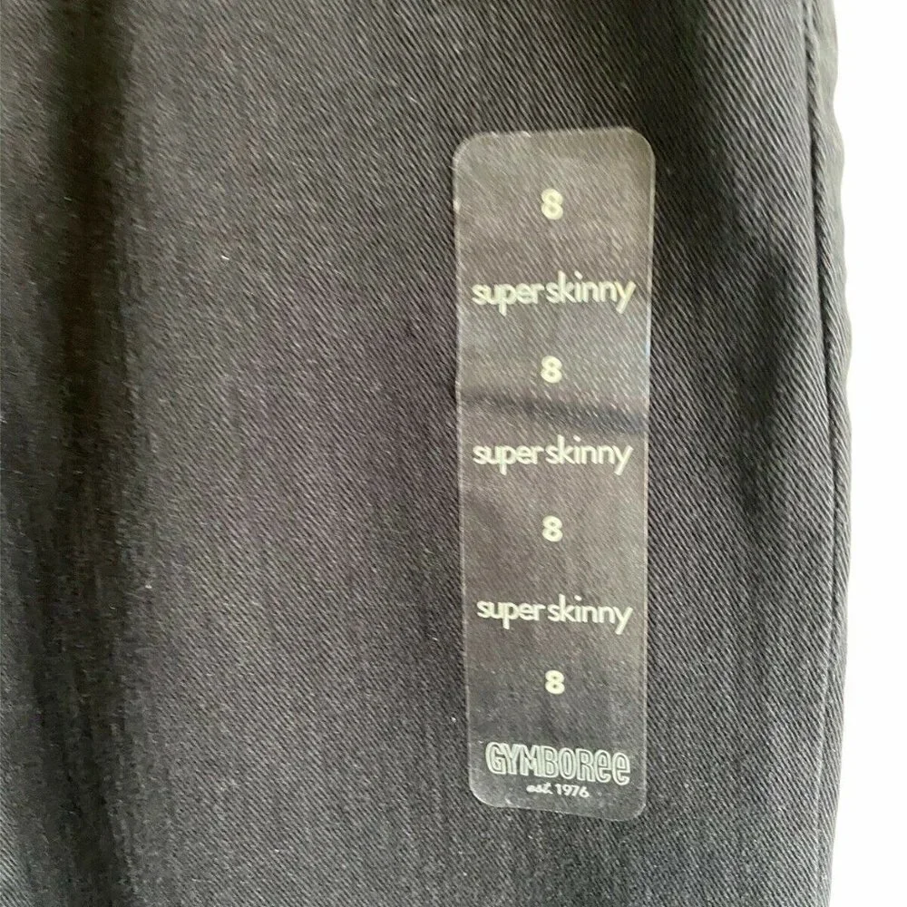 Gymboree Sz‎ 8 Black Skinny Jeans NWT